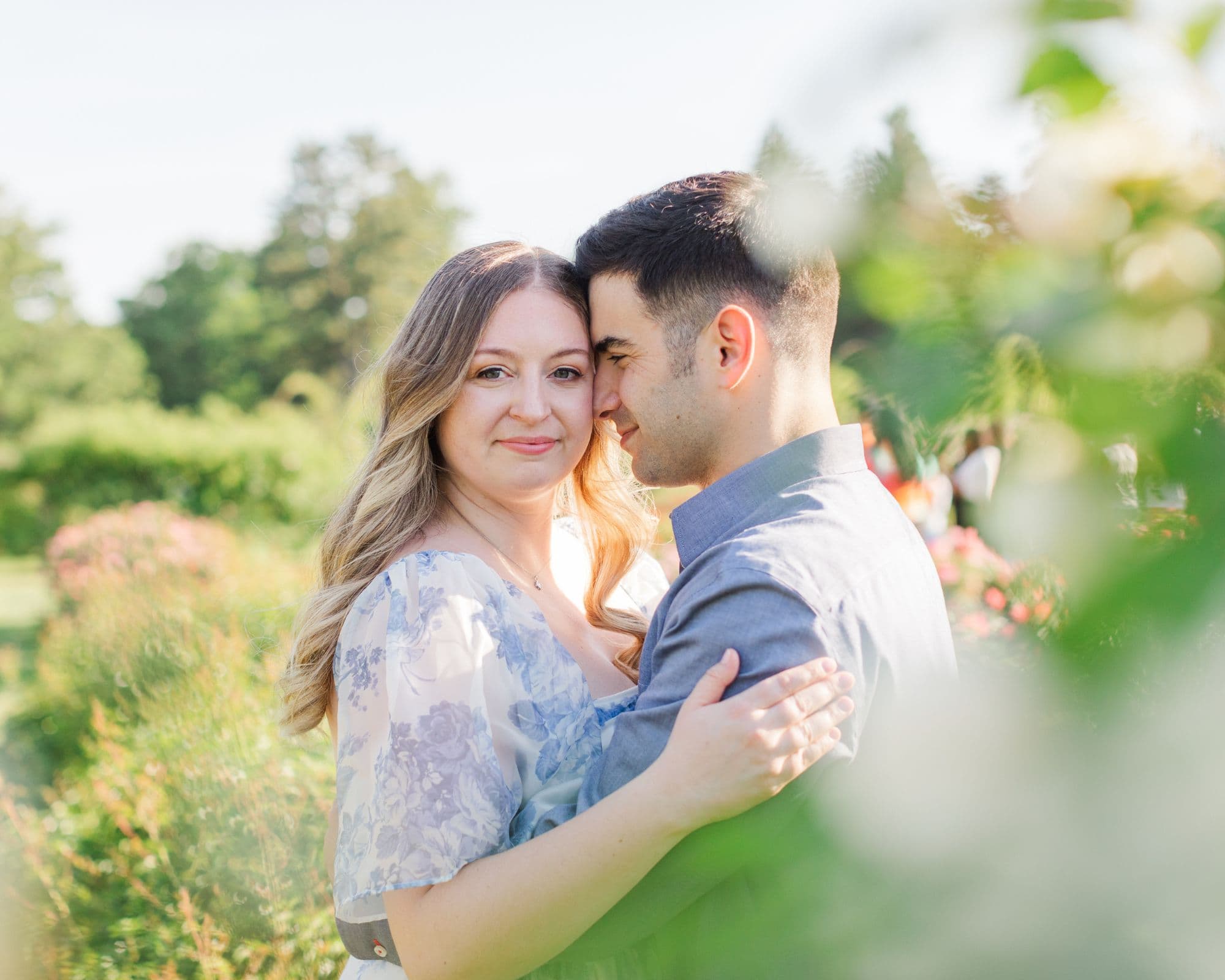 Kaylee & Zach | A Summer Rose Garden Engagement